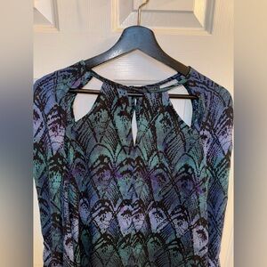 Ecote Long Sleeve Top with Keyhole Cut-Outs from Urban Outfitters, Size Small